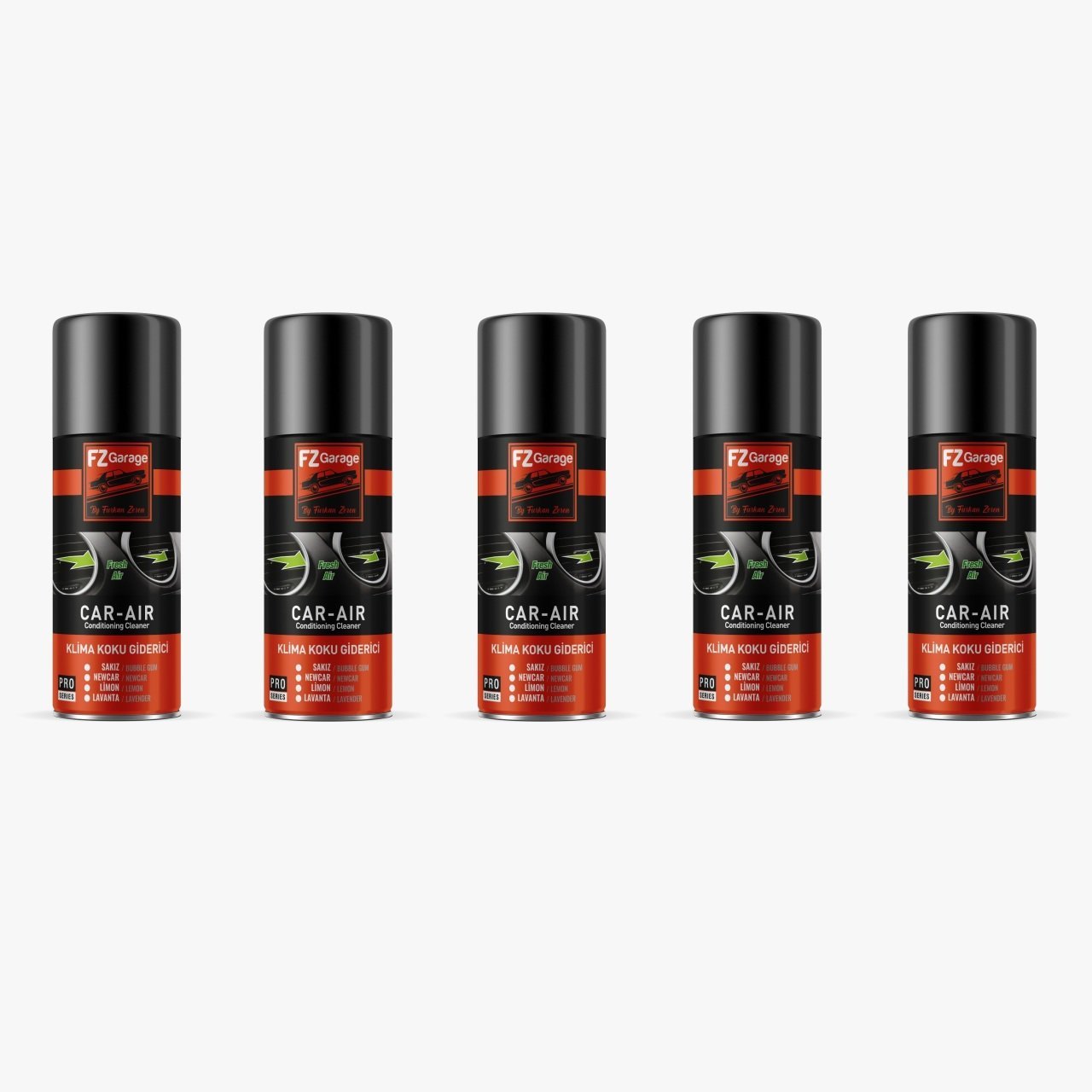 FZ Garage Temizleyici Klima Fresh Koku Bombası Limon 200ml 5 Adet