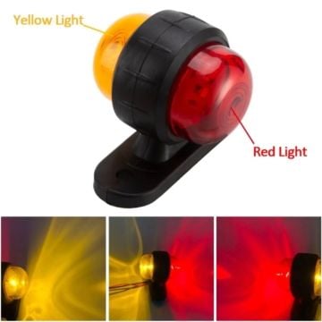 Mini Takoz Led Lamba Sarı Kırmızı 12-24V (10 Adet)