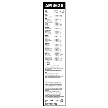 Bosch BMW X6 E71 Silecek Takımı Aerotwin 2008-2012 AM462S