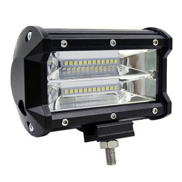 Beyaz Sarı Led Çakarlı Off Road Sis Farı Çalışma Lambası 24 Led 10-30V 24W
