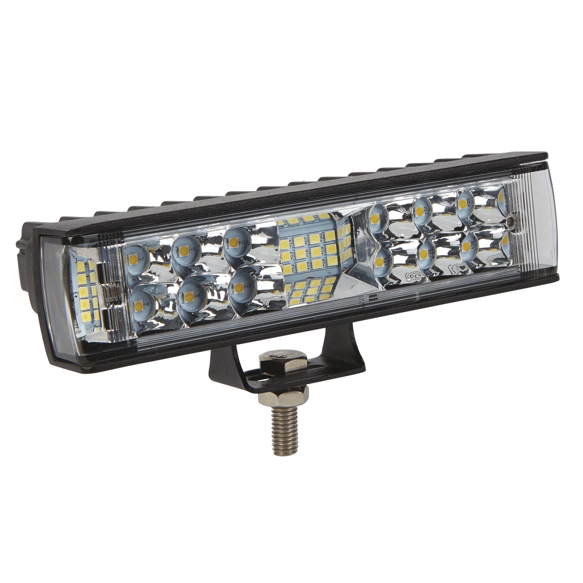 Beyaz Led Sarı Çakarlı Off Road Sis Panjur Farı Çalışma Lambası 34 Led 12V