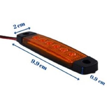 Off Road Basamak Aydınlatma Ledi Parmak Led Sarı 6 Led 12-24V (10 Adet)