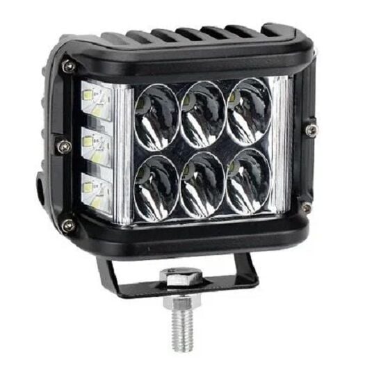 Beyaz Led Sarı Çakarlı Kare Off Road Sis Farı Çalışma Lambası 12 Led 10-30V 36W