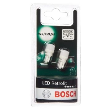 Bosch Led Retrofit W5W T10 Dipsiz Led Ampul 12V 6000K (W2,1x9,5d)