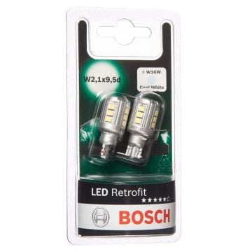 Bosch Led Retrofit W16W T15 Dipsiz Led Ampul 12V 6000K (W2,1x9,5d)