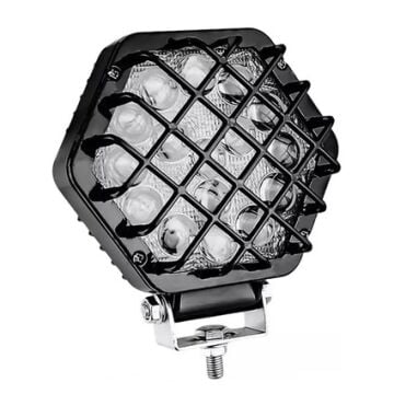 Beyaz Led Siyah Kafes Off Road Sis Farı Çalışma Lambası 16 Led 12-24V 45W