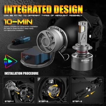 XSonne Sirius H4 Led Xenon Far Ampul 12V 65W 8000K 8000LM