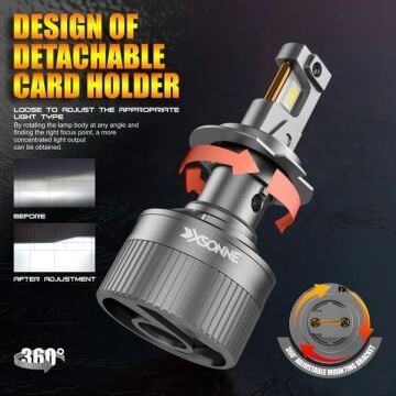 XSonne Sirius H11 Led Xenon Far Ampul 12V 65W 8000K 8000LM