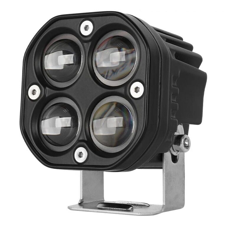 3'' Beyaz Led Spot Uzun Kısa Off Road, Motosiklet Sis Farı Çalışma Lambası 12-24V 40W