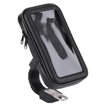 Motosiklet Telefon Tutucu Deri 18x10cm (Ayna)