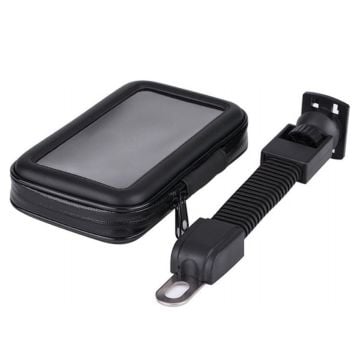 Motosiklet Telefon Tutucu Deri 18x10cm (Ayna)