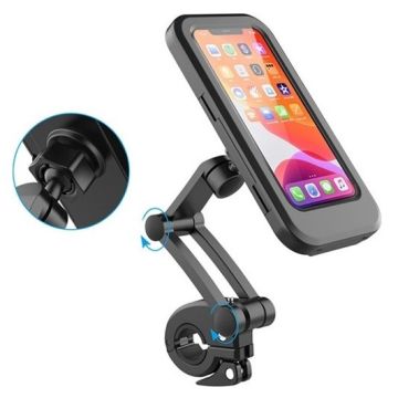 Motosiklet Telefon Tutucu Su Geçirmez (Gidon)