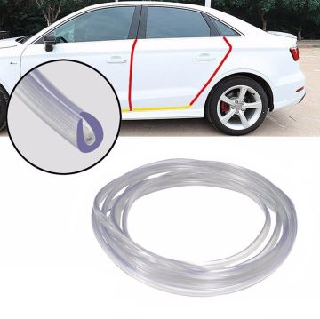 Oto, Araç Kapı Koruma Fitili Şerit Şeffaf 5 Metre