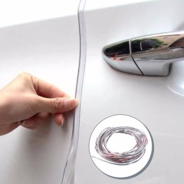 Oto, Araç Kapı Koruma Fitili Şerit Şeffaf 5 Metre