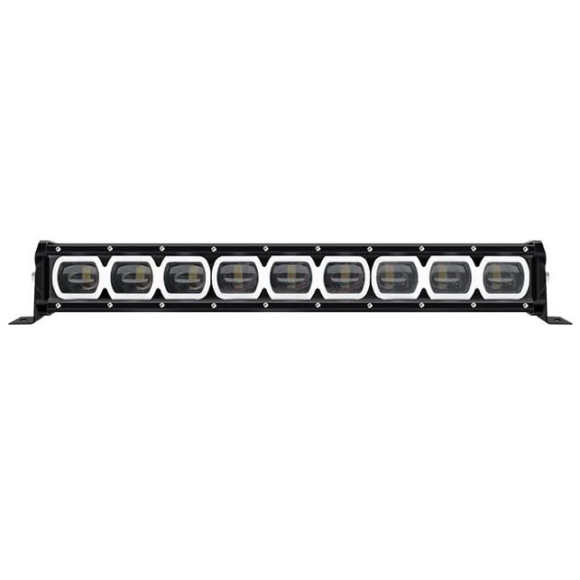 Beyaz Sarı Mavi Angel Led Bar Tepe Off Road Çalışma Lambası 9 Led 12-24V 53cm