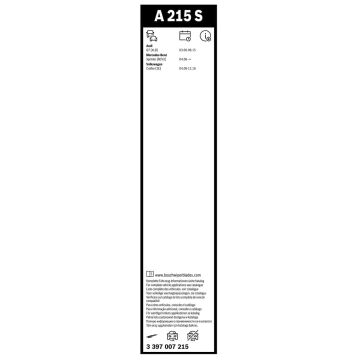 Bosch VW Crafter Silecek Takımı Aerotwin 2007-2016 A215S