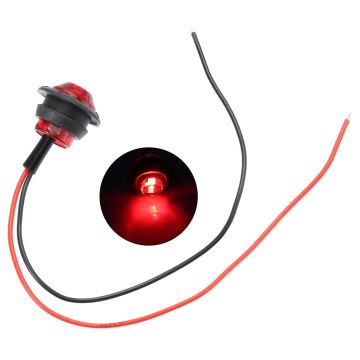 Off Road Kartal Gözü Yuvarlak Kırmızı Led Lamba 12-24V (5 Adet)