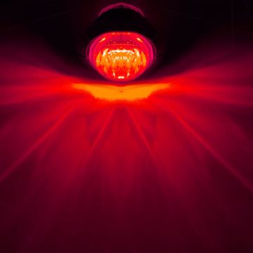 Off Road Kartal Gözü Yuvarlak Kırmızı Led Lamba 12-24V (5 Adet)