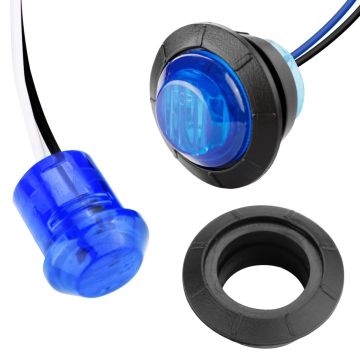 Off Road Kartal Gözü Yuvarlak Mavi Led Lamba 12-24V (5 Adet)