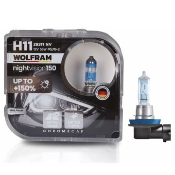 Wolfram H11 Night Vision 150 +%150 12V 55W 2'li Ampul Set
