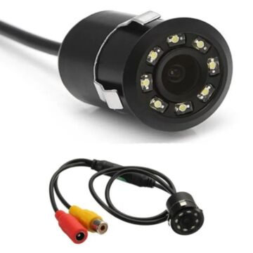 Oto Geri Görüş Kamerası Gece Görüşlü Ledli 18,5mm