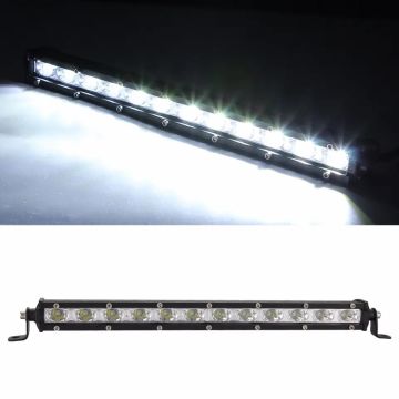 Beyaz Led Off Road Slim Sis Farı Çalışma Lambası 12 Led 10-30V 18W 34cm