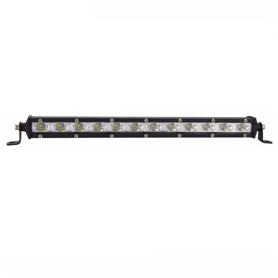 Beyaz Led Off Road Slim Sis Farı Çalışma Lambası 12 Led 10-30V 18W 34cm