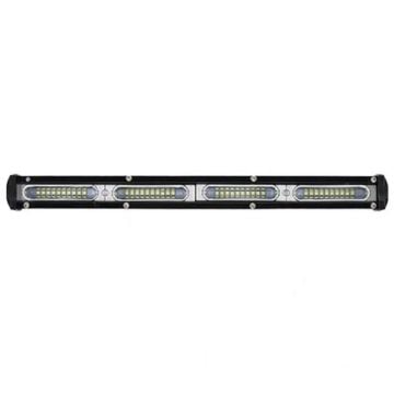 Beyaz Turuncu Çakarlı Led Off Road Slim Sis Farı Çalışma Lambası 48 Led 12-24V 33cm