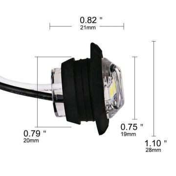 Off Road Kartal Gözü Yuvarlak Beyaz Led Lamba 12-24V (5 Adet)