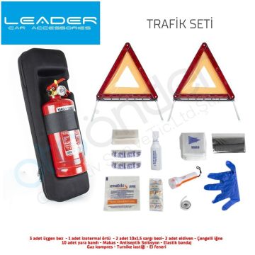 Leader Lux Trafik Seti 1kg Yangın Söndürücülü