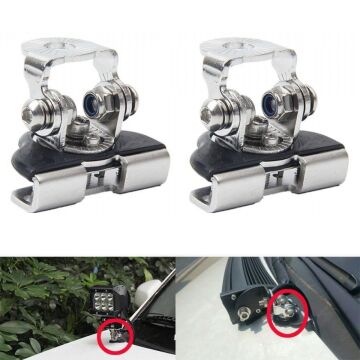 Off Road Kaput Üstü Çalışma Lambası Sis Farı Tepe Lambası Led Bar Bağlantı Ayağı Braketi