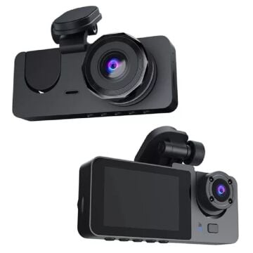 3 Kameralı 2'' Oto, Araç İçi Yol Kayıt Kamerası Wi-Fi G-Sensör FULL HD 1080P