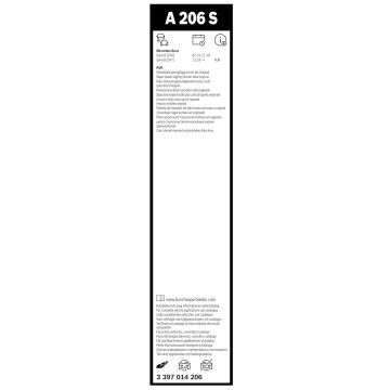 Bosch Mercedes GLA Silecek Takımı Aerotwin W247 2020-2024 A206S