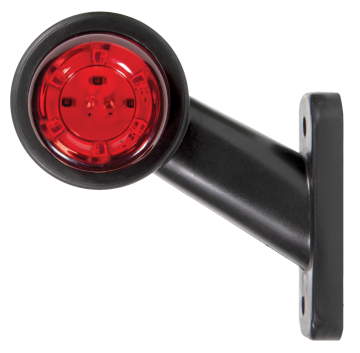 Ultra Mini Düz Led İşaret Lambası Beyaz Kırmızı 12-24V 12 Led 80mm (1 Adet)