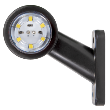 Ultra Mini Düz Led İşaret Lambası Beyaz Kırmızı 12-24V 12 Led 80mm (1 Adet)
