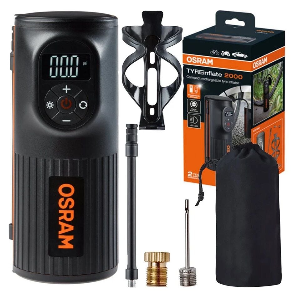 Osram Tyreinflate 2000 Dijital Şarjlı Lastik Şişirme Kompresörü Hava Pompası