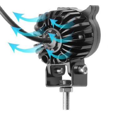 Beyaz Sarı Led Baykuş Off Road, Motosiklet Sis Farı Çalışma Lambası 12-24V 50W