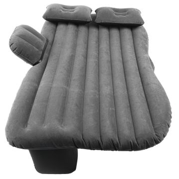 Oto, Araç İçi Şişme Yatak Arka Koltuk Yatağı Siyah (Pompa + Yastık)