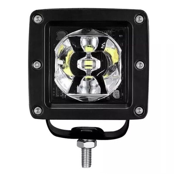 Beyaz RGB Led Off Road Kare Sis Farı Çalışma Lambası Kumandalı 12V