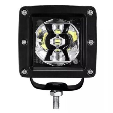 Beyaz RGB Led Off Road Kare Sis Farı Çalışma Lambası Kumandalı 12V
