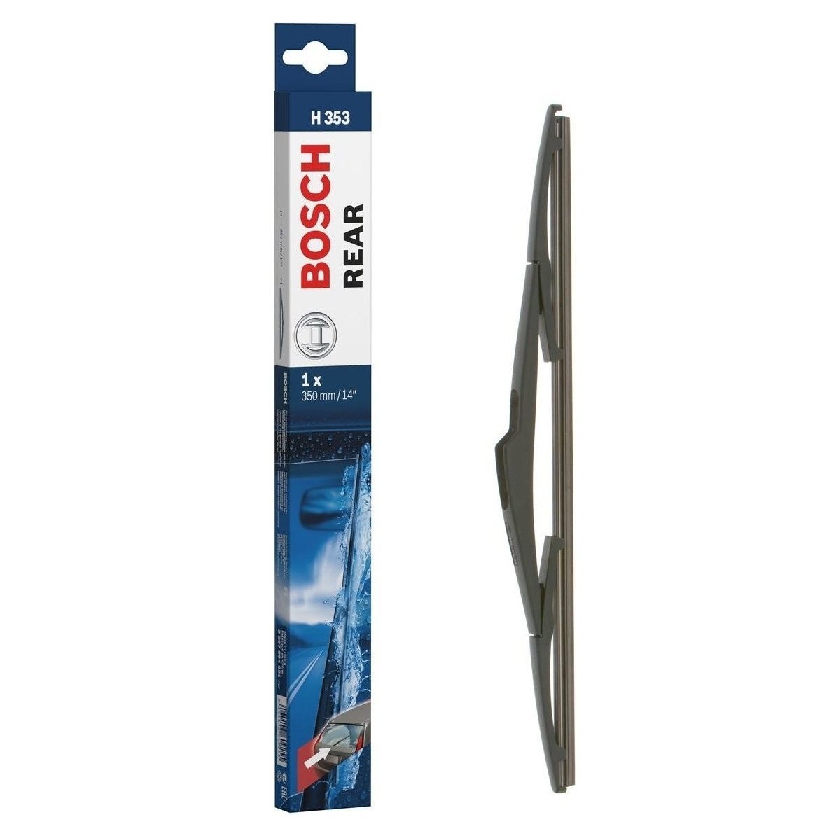Citroen C3 Bosch Arka Silecek 35cm 2002-2009 Rear H353