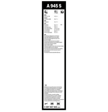 Bosch BMW iX1 Silecek Takımı Aerotwin 2024-2026 A945S