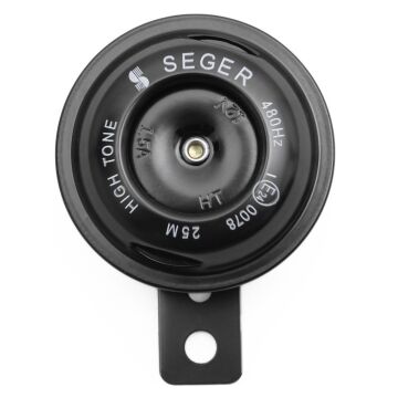 Seger Motosiklet Kornası İnce Ses Tekli Çift Fişli 12V 480Hz 105-118dB