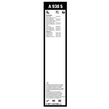 Bosch Mercedes E Serisi Silecek Takımı Aerotwin W212 2009-2013 A938S