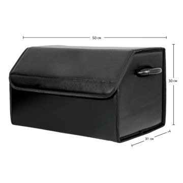 Oto Bagaj Düzenleyici Organizer Katlanır Deri Çanta 30x48cm