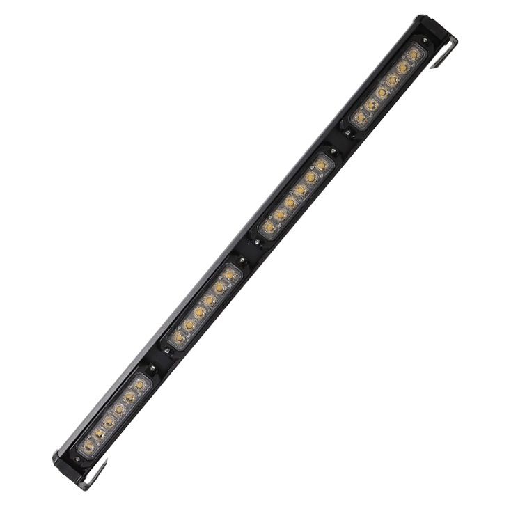 Wolfram Sarı Çakarlı Led Bar Tepe Off Road Çalışma Lambası 24 Led 10-30V 24W 61cm