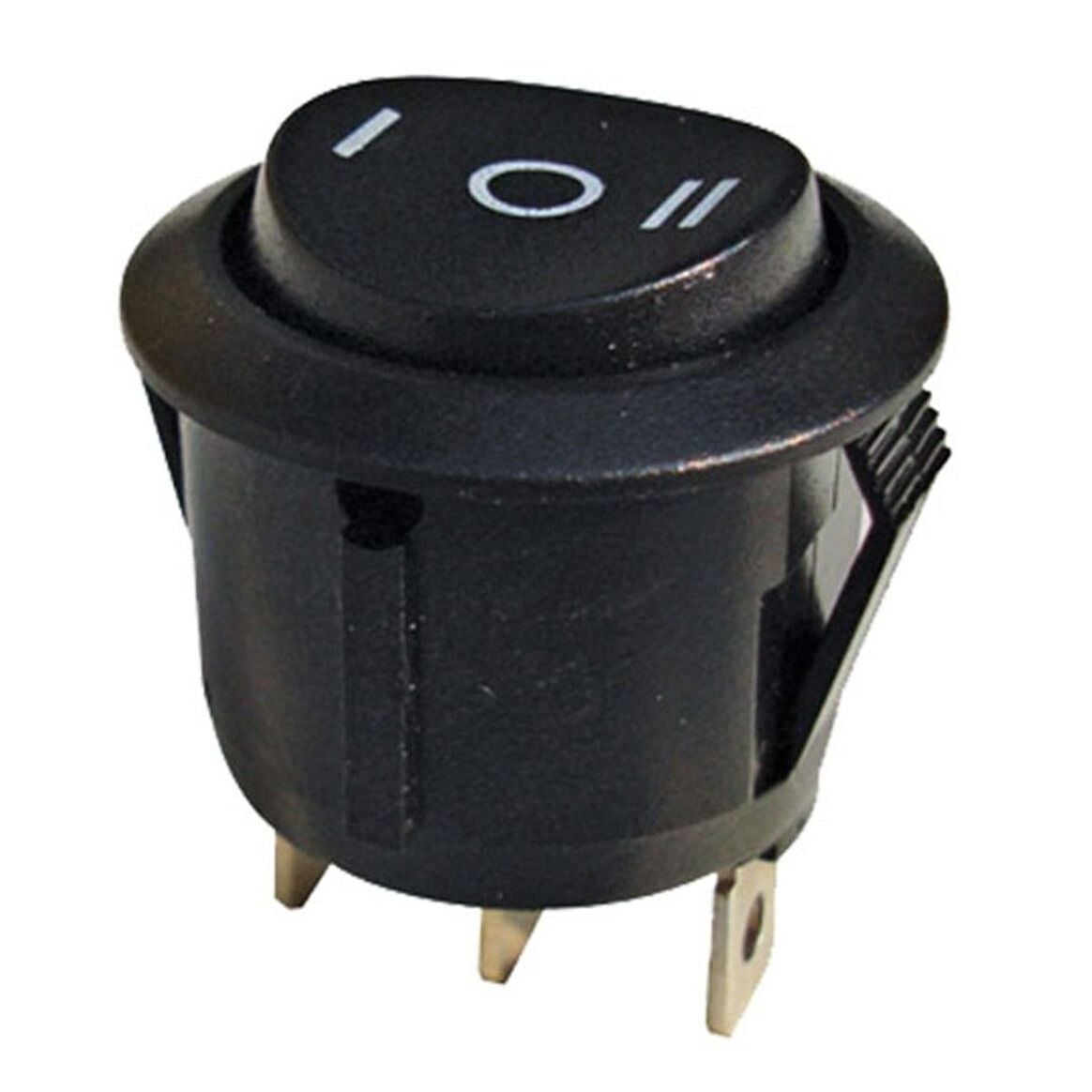 Mini On Off Aç Kapa Anahtar Düğme Yuvarlak İki Kademeli I-0-II