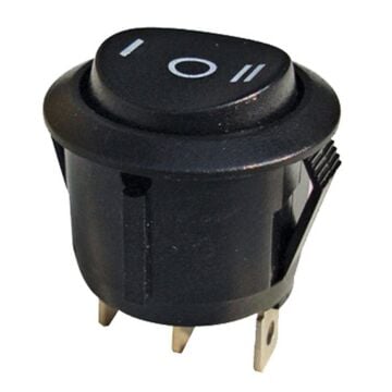 Mini On Off Aç Kapa Anahtar Düğme Yuvarlak İki Kademeli I-0-II