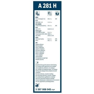 BMW F97 G01 X3 Bosch Arka Silecek 28cm 2018-2022 Rear A281H