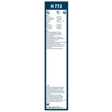 Seat İbiza Bosch Arka Silecek 34cm 2006-2011 Rear H772